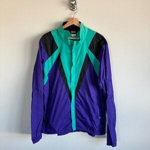 Novara by REI Teal, Purple, Black Windbreaker Jacket  Size XL